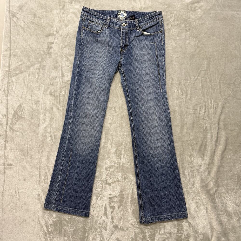 Vintage Bootcut Jeans Star Y2K Juniors 9 Waist 30x29 Blue Marlin Five Star